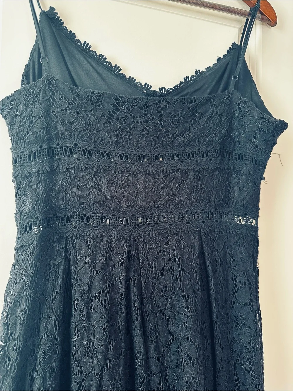 Black Lace Strapless Evening Dress Whimsigoth Witchy Date Night Cocktail Party - Picture 6 of 11